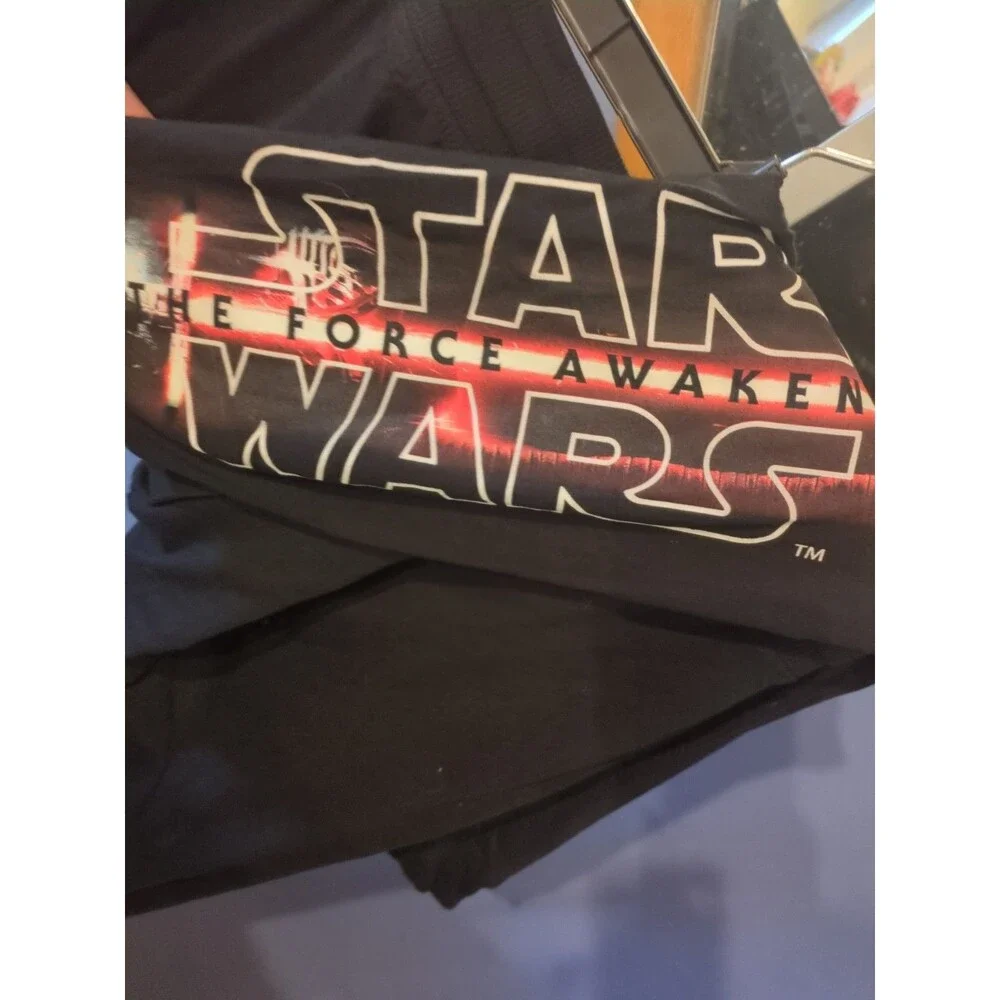Star Wars The Force Awakens Mens Medium Cotton Blend Black Pocket Joggers gamers